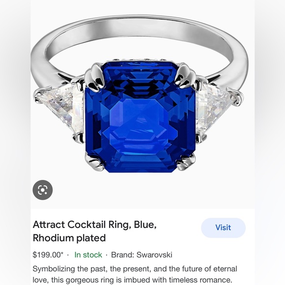 ❤️HOST PICK❤️Authentic Swarovski 17 Rings collection size 52. Mint condition. - Picture 3 of 16